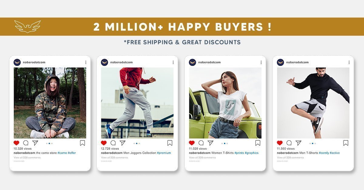 Online Shopping For Fashion Forward Men & Women - Nobero storefront